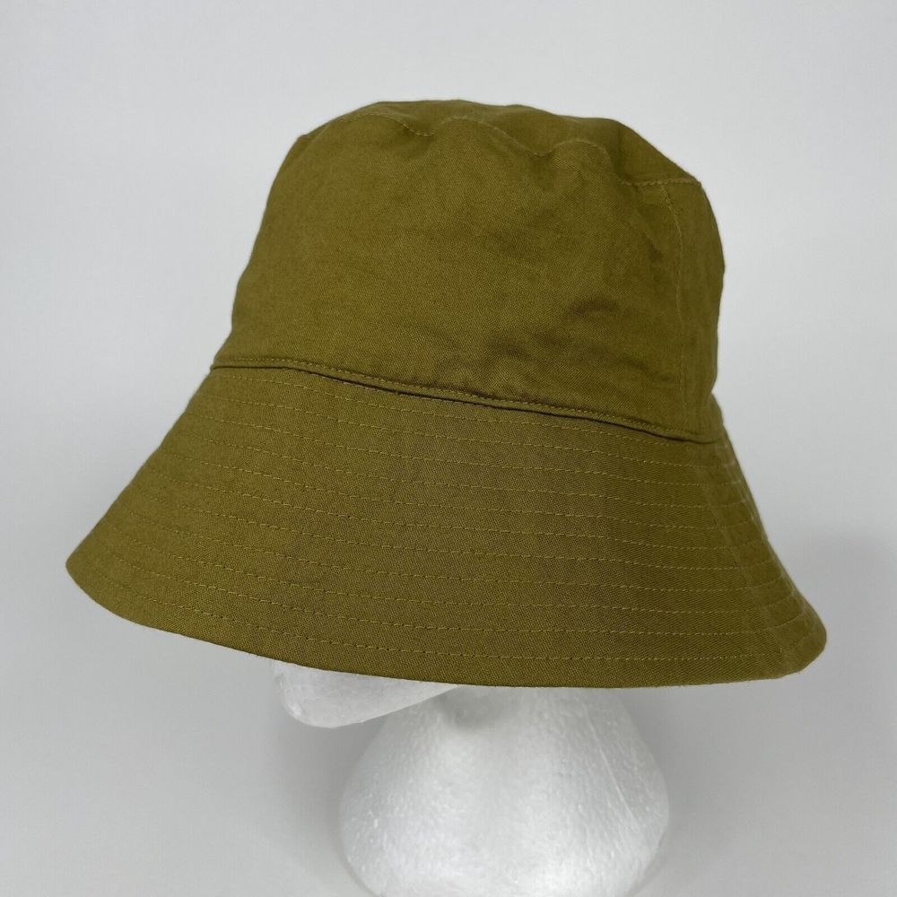 Baggu BUCKET HAT Kombu Green Organic Cotton Adjustable Packable Washable 3" Brim